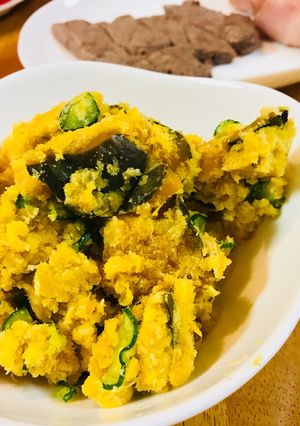かぼちゃ煮リメイク！おからサラダ-レシピのメイン写真