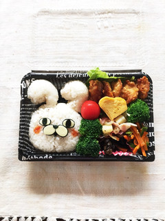 うさぎ100パーセント お弁当 キャラ弁-レシピのメイン写真