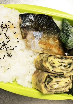旦那弁当167♥サバの塩焼き弁当！-レシピのメイン写真