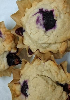 ブルーベリーココナッツマフィン卵なし-レシピのメイン写真
