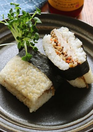 玉子焼き用フライパンで!ライスサンド-レシピのメイン写真