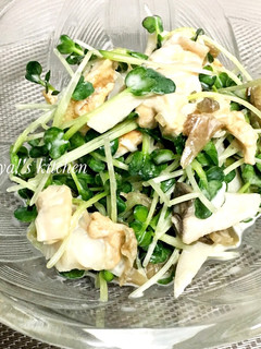 白だし+マヨで☆カイワレと帆立のサラダ-レシピのメイン写真