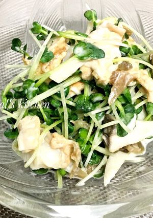 白だし＋マヨで☆カイワレと帆立のサラダ-レシピのメイン写真