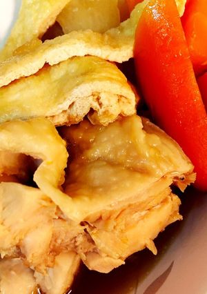 鶏肉と野菜のおでん風煮込み(砂糖なし)-レシピのメイン写真