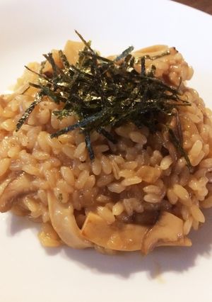 エリンギの麺つゆリゾット〜バター仕立て〜-レシピのメイン写真