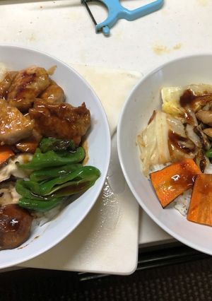豚丼と味噌汁-レシピのメイン写真