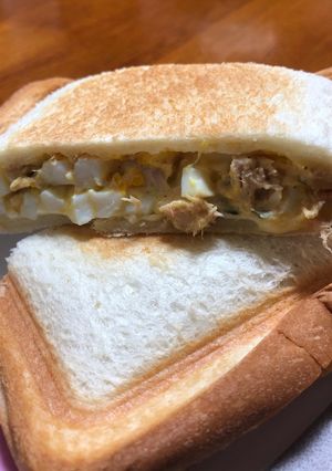 たっぷりたまごのホットサンド-レシピのメイン写真