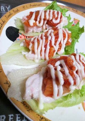 クィーンクック☆鶏ハムキムチマヨネーズ-レシピのメイン写真