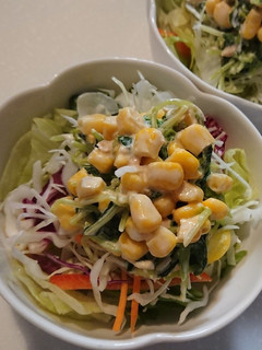 コーンとツナで無限豆苗サラダ-レシピのメイン写真