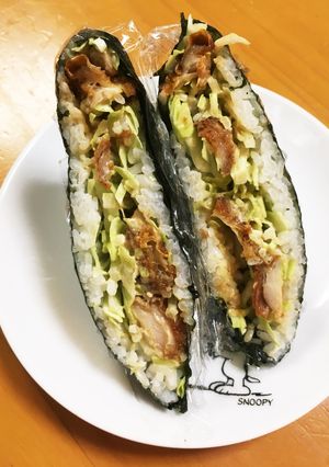 からあげおにぎらず-レシピのメイン写真