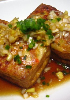 ♡肉詰め厚揚げ♡-レシピのメイン写真