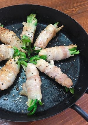 ピーマン&えのきだけの豚肉巻き-レシピのメイン写真