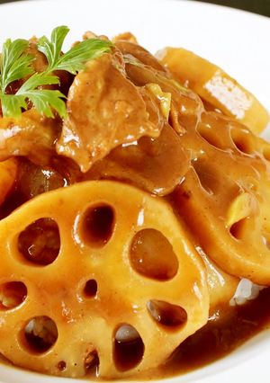 レンジで具材を味わう！れんこんカレー-レシピのメイン写真