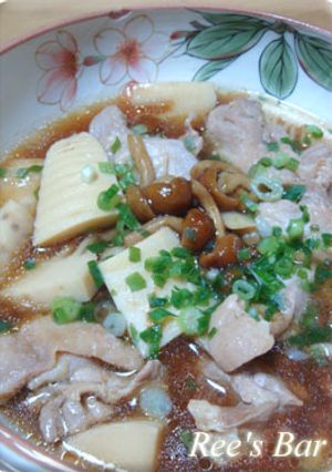 鶏とたけのこ・なめこ煮-レシピのメイン写真