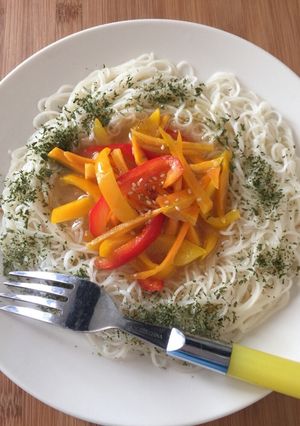 パプリカそうめん-レシピのメイン写真