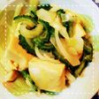 簡単!ゴーヤと高野豆腐の味噌炒め