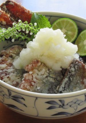 秋刀魚の竜田揚げ　大根おろし添え-レシピのメイン写真
