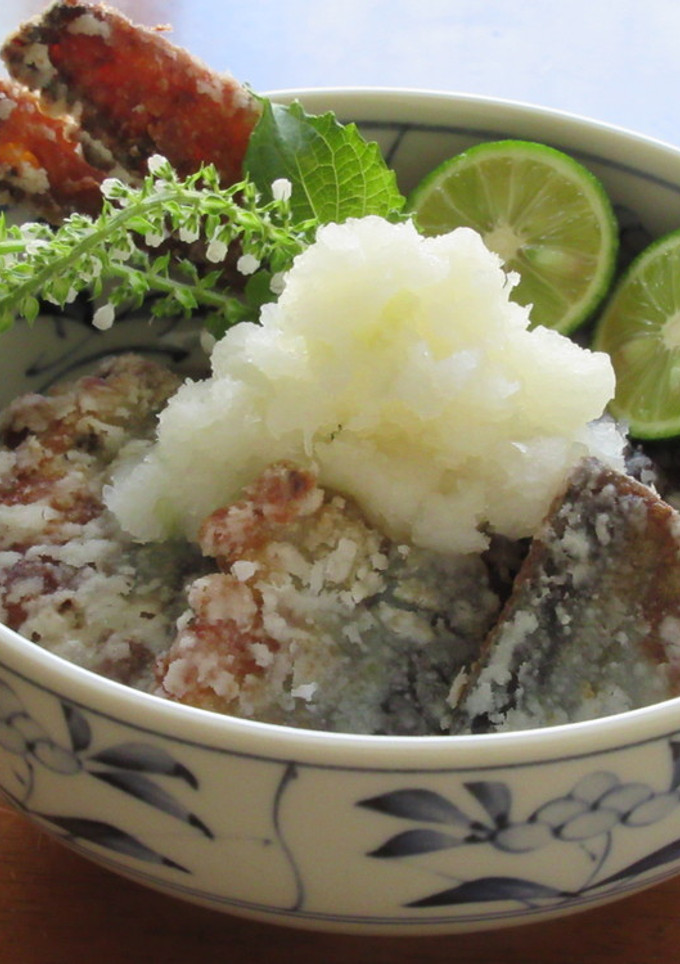 秋刀魚の竜田揚げ　大根おろし添え-レシピのメイン写真