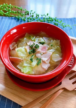 キャベツ大量消費★簡単コンソメスープ-レシピのメイン写真