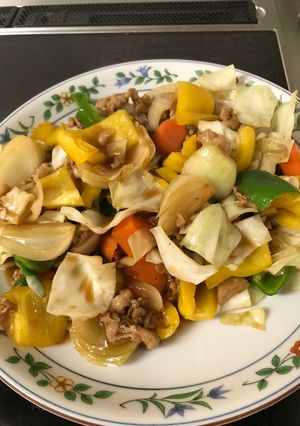 焼肉のたれ黒酢炒め-レシピのメイン写真