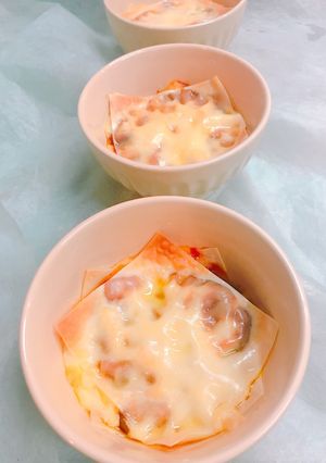 簡単！焼売の皮で茄子のラザニア風-レシピのメイン写真