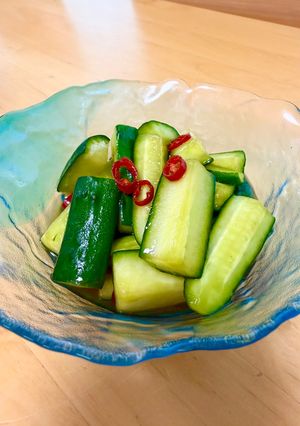 おつまみ、ご飯のお供に♡きゅうりの浅漬け-レシピのメイン写真
