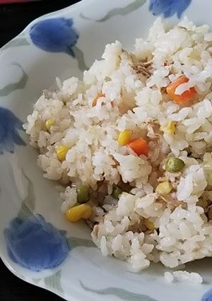 パッククッキング☆ツナとミクベジのピラフ-レシピのメイン写真