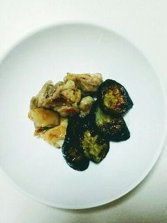 鶏肉と茄子の塩酒蒸しёёё-レシピのメイン写真