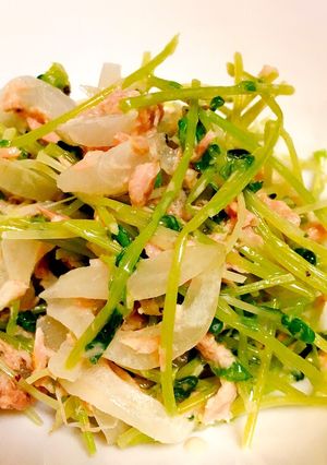 簡単!豆苗とツナのしっとりサラダ-レシピのメイン写真
