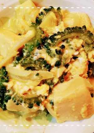 簡単！ゴーヤと高野豆腐の味噌卵炒め-レシピのメイン写真