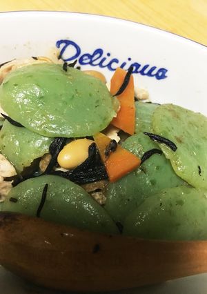 こんにゃくと豚の炒め物-レシピのメイン写真