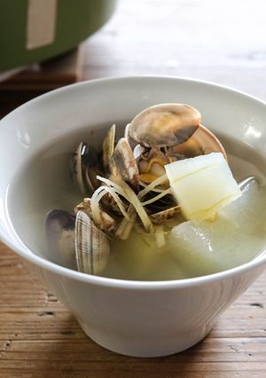冬瓜あさりスープ、低カロリースープ！-レシピのメイン写真