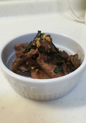 マグロのあらの粒マスタード炒め-レシピのメイン写真