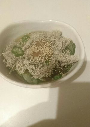 きゅうりとオクラの酢の物-レシピのメイン写真