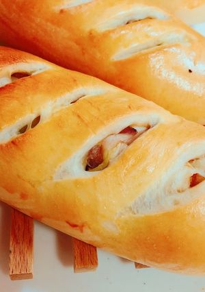 ふわふわ惣菜パン♬｡.-レシピのメイン写真