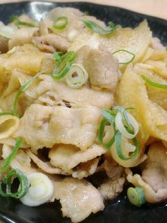 薄切り長芋と豚バラ肉のガーリック甘辛炒め-レシピのメイン写真