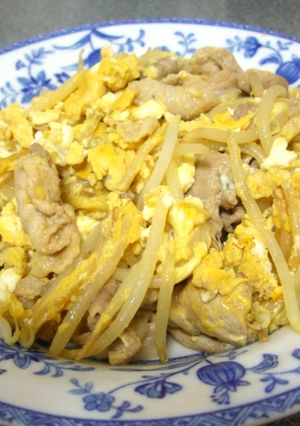 豚肉ともやしの卵とじ-レシピのメイン写真