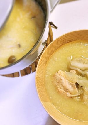 大根おろし入り！鮭と玉ねぎのお味噌汁♪-レシピのメイン写真