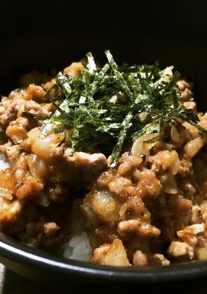 ひき肉の生姜焼き丼-レシピのメイン写真