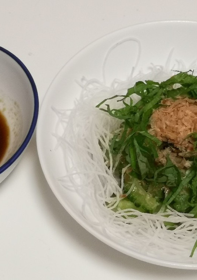 大根つまとゴーヤの和風サラダ-レシピのメイン写真