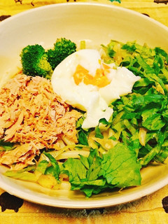 ツナサラダうどん-レシピのメイン写真