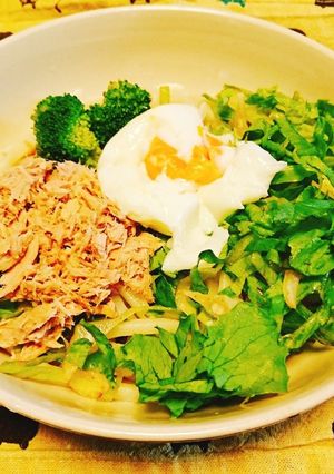 ツナサラダうどん-レシピのメイン写真