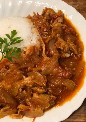 簡単☆ルーなし。トマトでハヤシライス-レシピのメイン写真