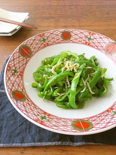 簡単和総菜☆ピーマンとしらすの白だし炒め-レシピのメイン写真