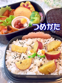 さつま芋ご飯 秋弁当 常備菜簡単 詰め方-レシピのメイン写真