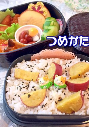 さつま芋ご飯 秋弁当 常備菜簡単 詰め方-レシピのメイン写真