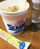 シーフード ヌードル で粉ミルク消費★