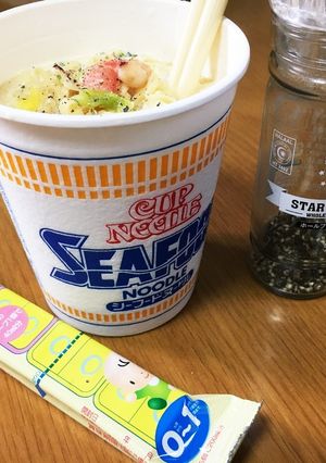 シーフード ヌードル で粉ミルク消費★-レシピのメイン写真