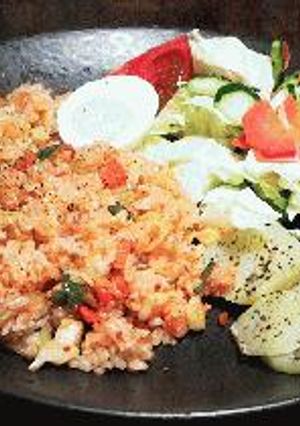 ステモンdeピリカラ炒飯☆アジア風プレート-レシピのメイン写真