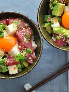 長芋とアボカド&マグロのサラダ丼-レシピのメイン写真